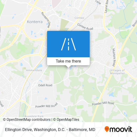 Mapa de Ellington Drive
