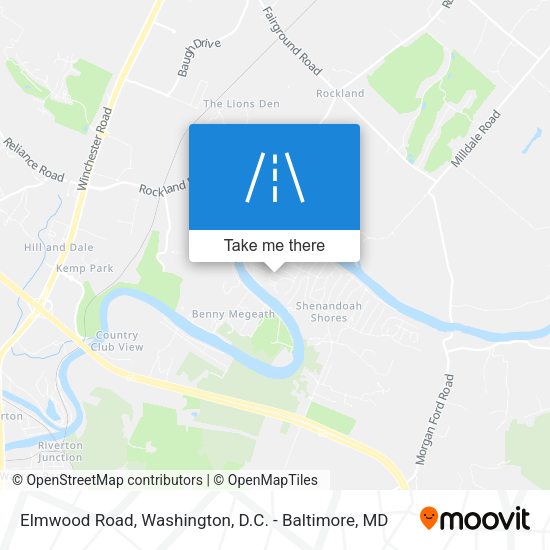Elmwood Road map