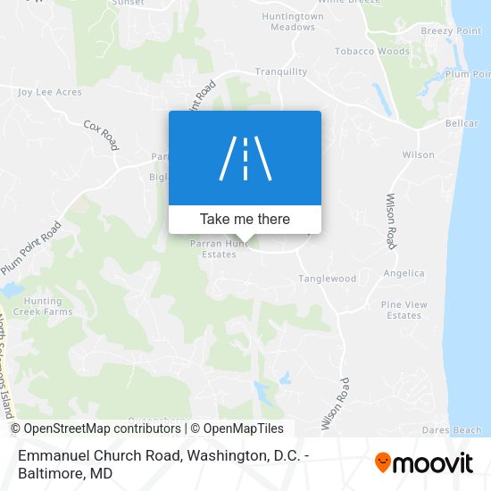 Emmanuel Church Road map