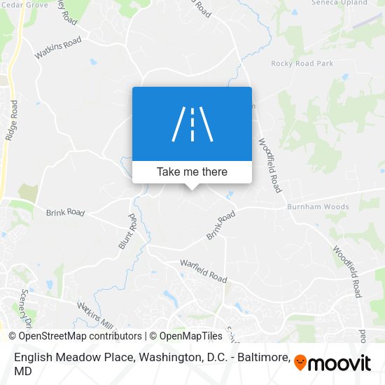 English Meadow Place map