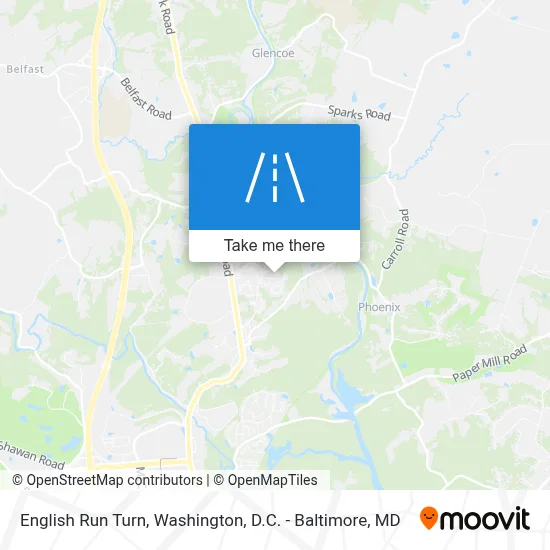 English Run Turn map