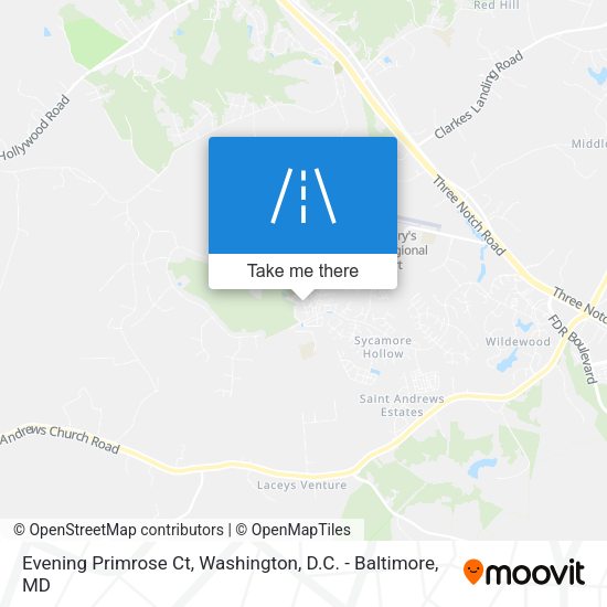 Evening Primrose Ct map