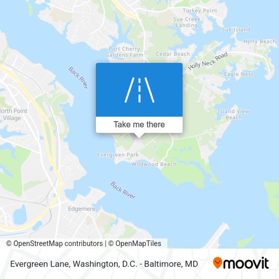 Evergreen Lane map