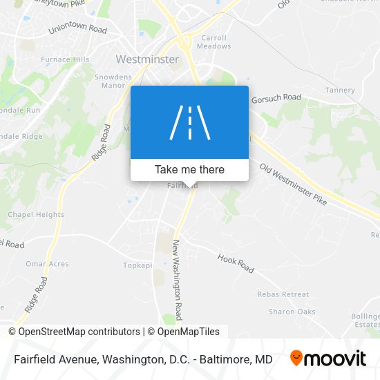Fairfield Avenue map