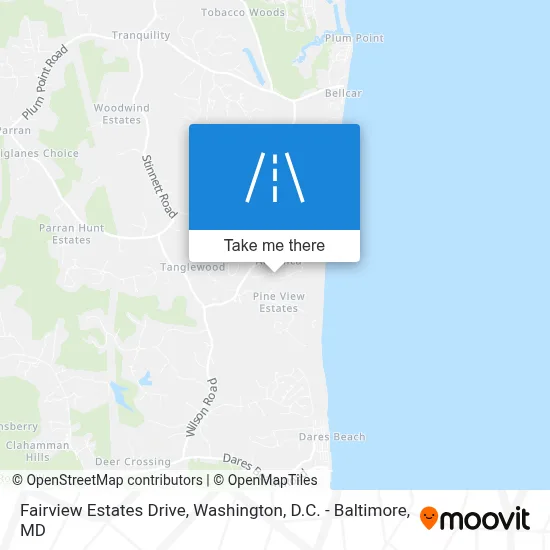 Fairview Estates Drive map