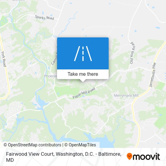 Mapa de Fairwood View Court