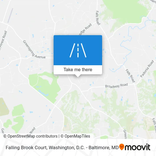 Falling Brook Court map