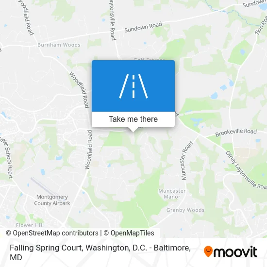 Falling Spring Court map