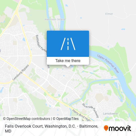 Falls Overlook Court map