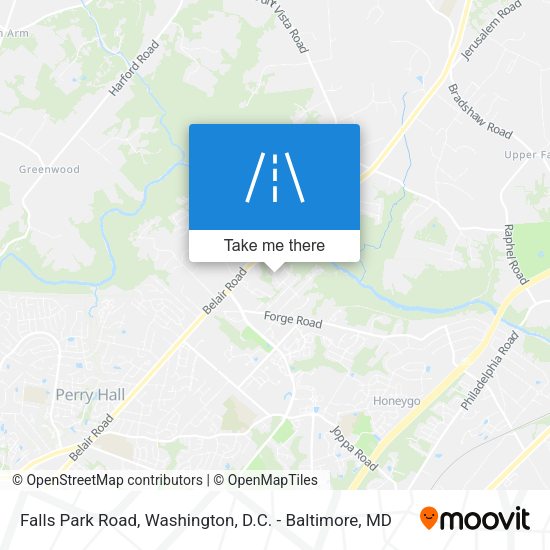 Falls Park Road map