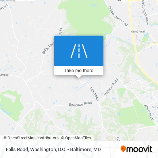 Falls Road map