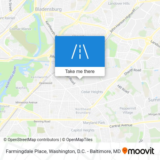 Mapa de Farmingdale Place