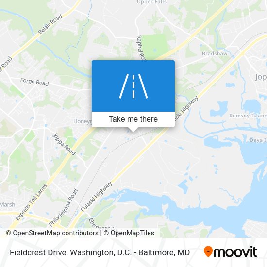 Fieldcrest Drive map