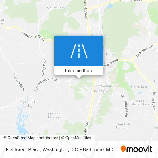 Fieldcrest Place map