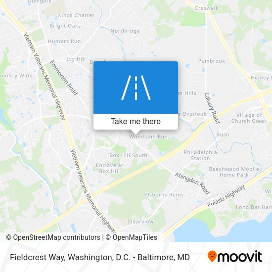 Mapa de Fieldcrest Way