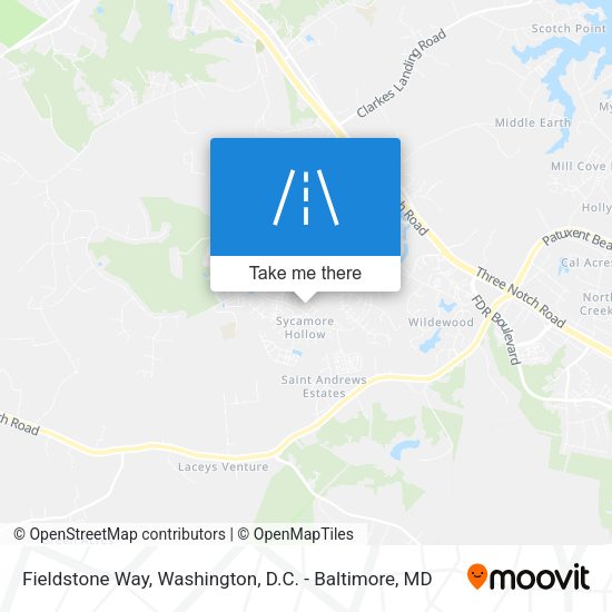 Fieldstone Way map