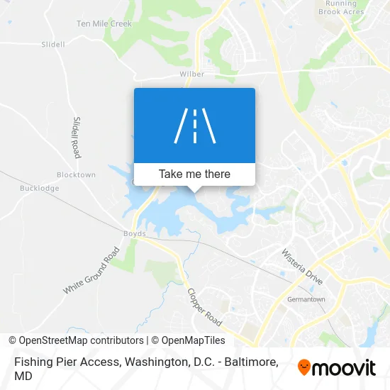 Fishing Pier Access map