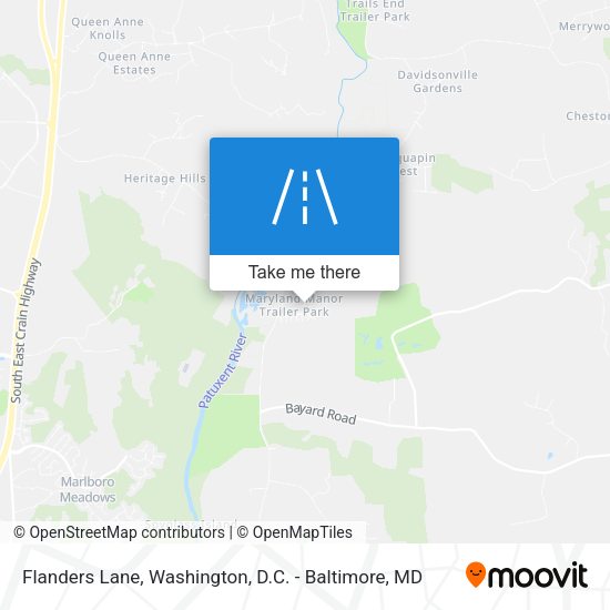 Flanders Lane map