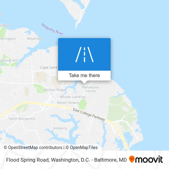 Flood Spring Road map