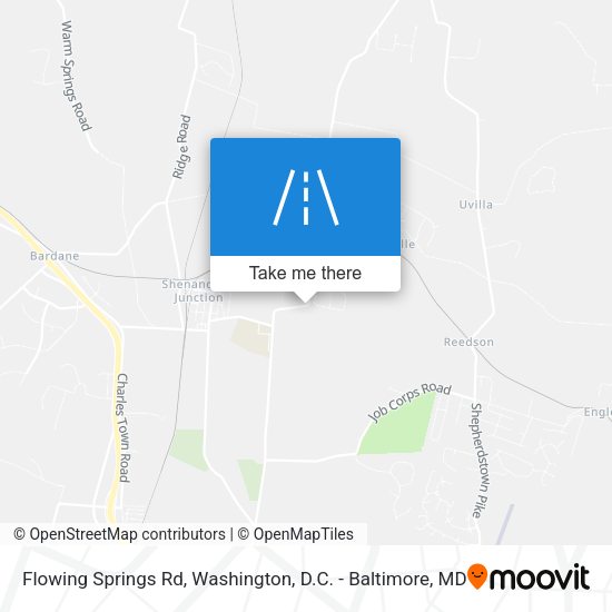 Flowing Springs Rd map
