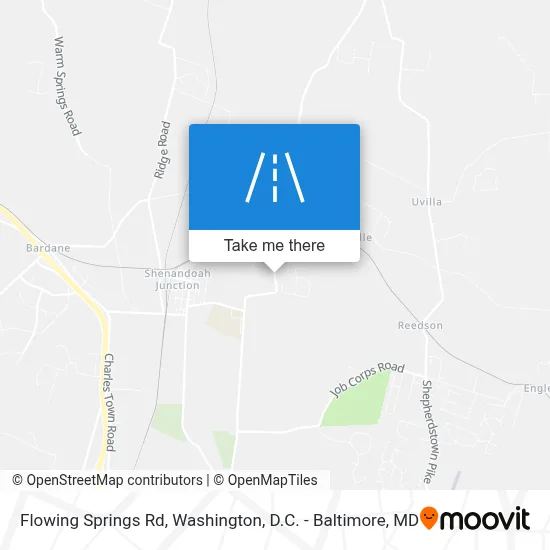 Flowing Springs Rd map