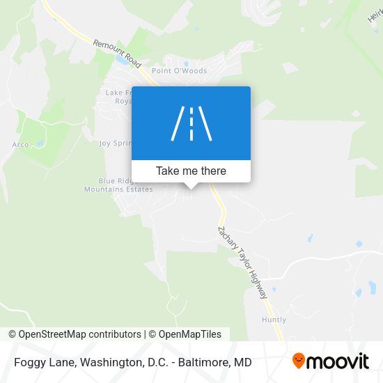 Foggy Lane map