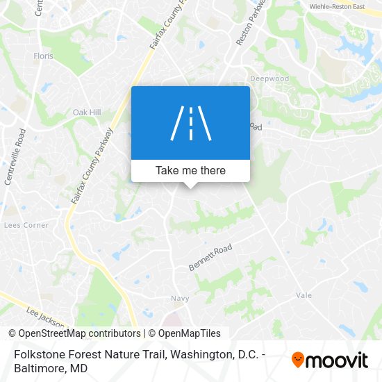 Mapa de Folkstone Forest Nature Trail