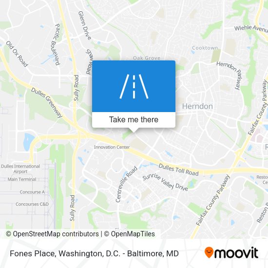Fones Place map