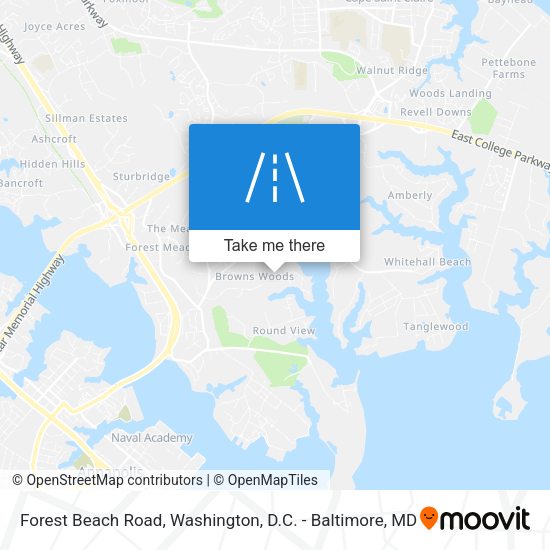 Mapa de Forest Beach Road