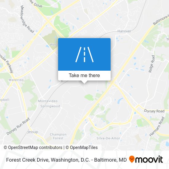 Mapa de Forest Creek Drive