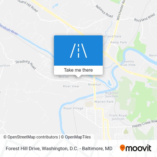 Forest Hill Drive map