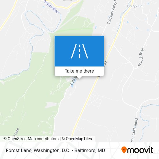 Forest Lane map