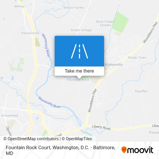Fountain Rock Court map
