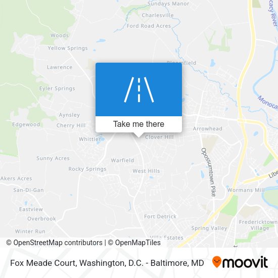 Mapa de Fox Meade Court