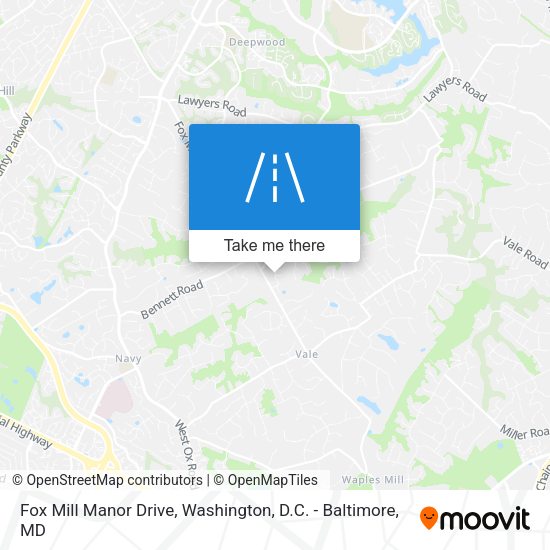 Mapa de Fox Mill Manor Drive