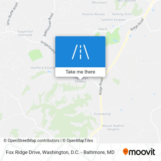 Mapa de Fox Ridge Drive