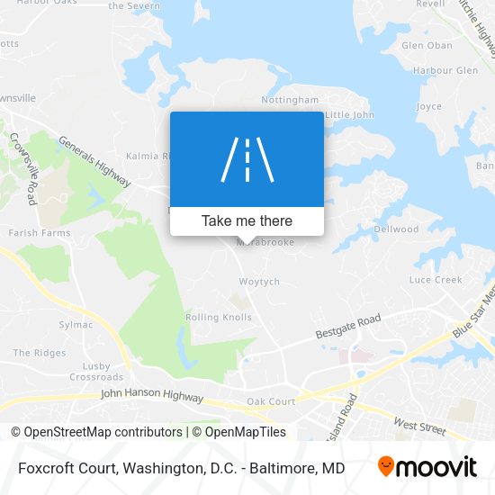 Mapa de Foxcroft Court