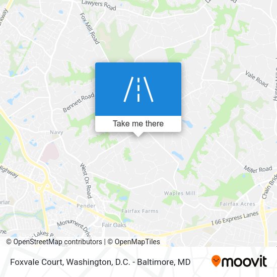 Mapa de Foxvale Court