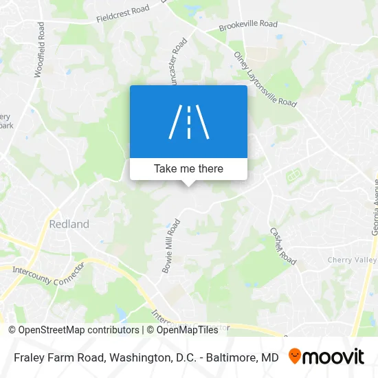 Fraley Farm Road map