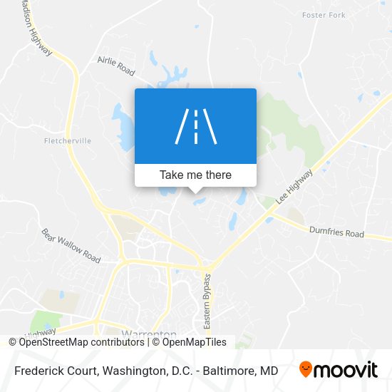 Mapa de Frederick Court