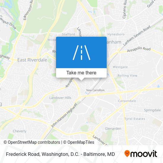 Frederick Road map