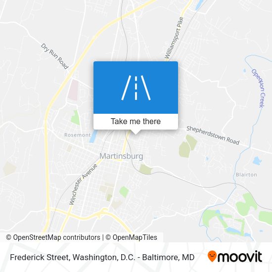 Frederick Street map