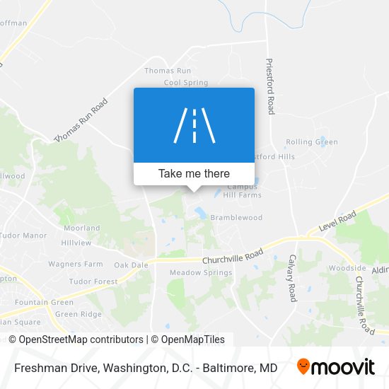Freshman Drive map