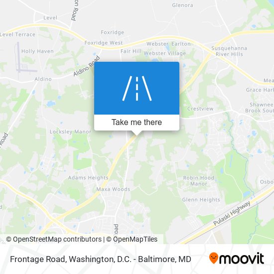 Frontage Road map