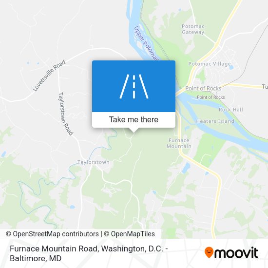 Furnace Mountain Road map