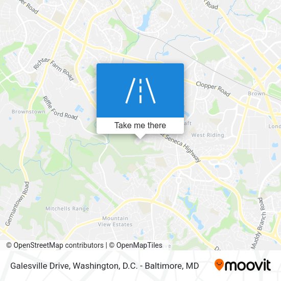Galesville Drive map