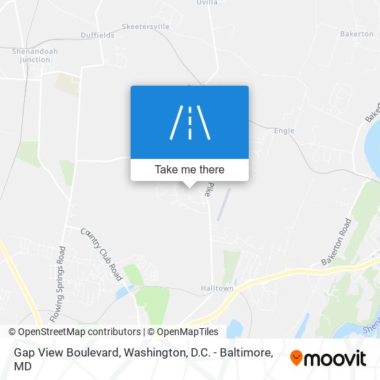 Gap View Boulevard map