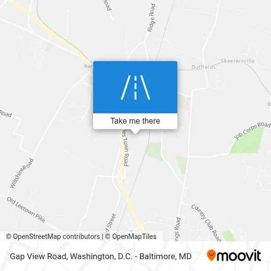 Gap View Road map