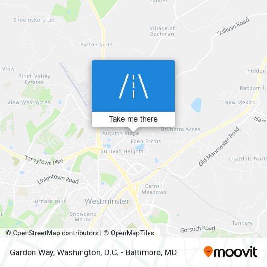 Garden Way map