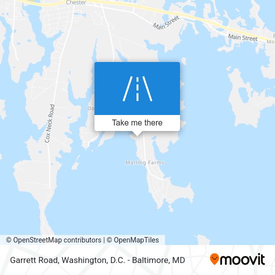 Garrett Road map